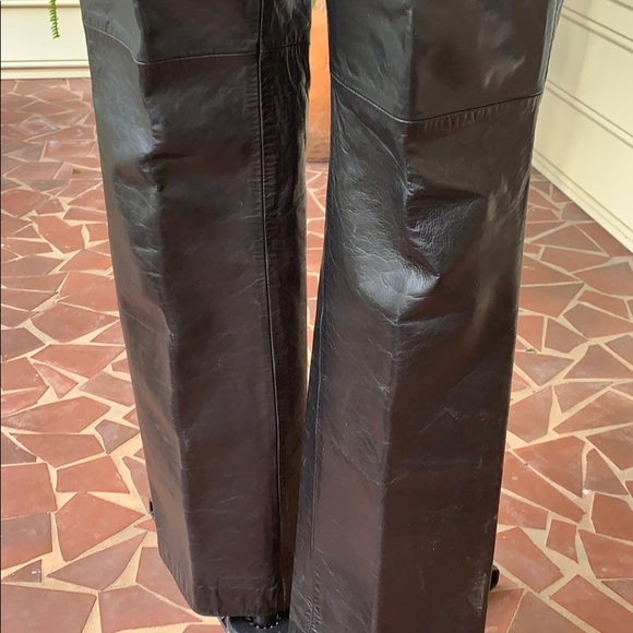 ⚡️SALE⚡️Genuine Black Leather Pants by GAP - Picture 4 of 8
